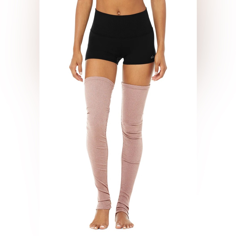 ALO Yoga Smoky Quartz Heather Leg Warmers